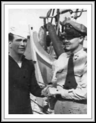 photograph of Tom with unknown officer
