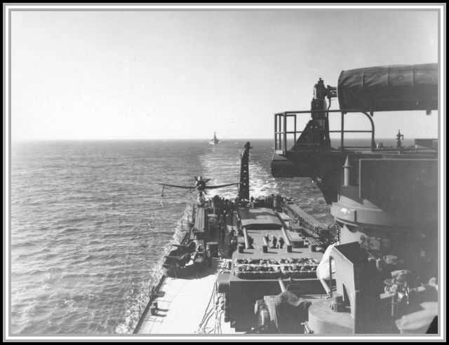 photograph taken aboard the USS Savage