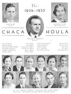 photocopy image of a page from The Chachahoula Yearbook