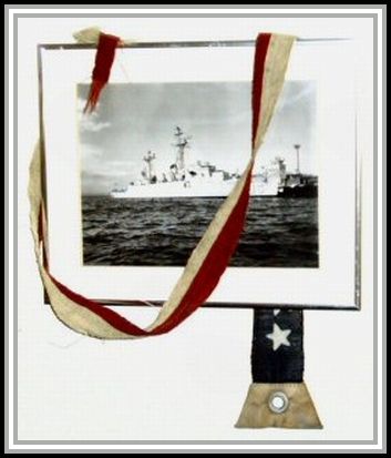 photograph of commissioning pennant