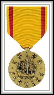 scan of Navy China Service medal