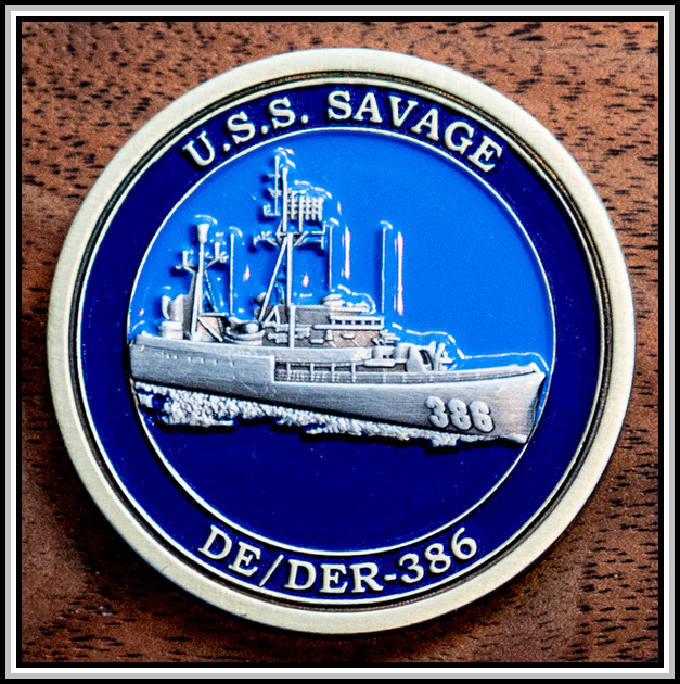 photograph of 2015 challenge coin (front)