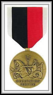scan of Navy Occupation Service medal