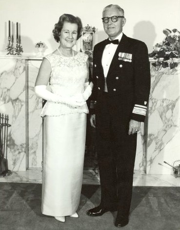 formal portrait of Rear Admiral and Mrs. Oscar C. Rohnke