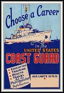 scan of poster Choose a Career in the United States Coast Guard